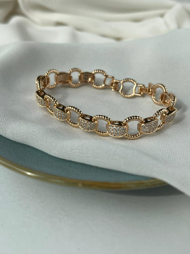 دستبند جواهری زنانه طرح دایره از برند ژوپینگ