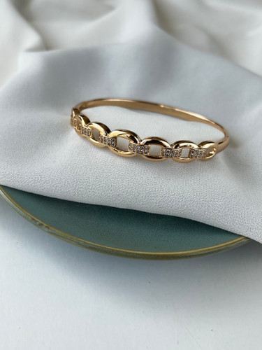 بنگل النگویی جواهری زنانه طرح کارتیه ژوپینگ