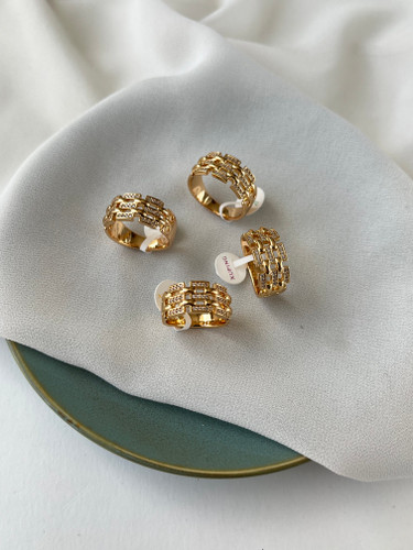 انگشتر جواهری زنانه مدل حصیری ژوپینگ