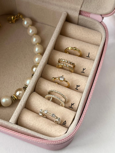 گوشواره ایرکاف زنانه آبکاری طلا و نقره