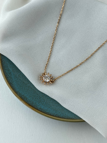 گردنبند گل جواهری ژوپینگ